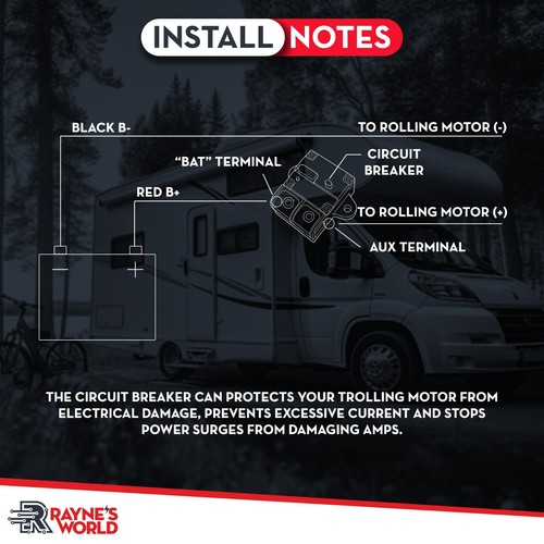 2er Pack 150 Amp 12-48V DC Inline Leitungsschutzschalter mit Abdeckung Auto/Audio/Boot/Solar - Bild 7 von 8
