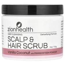 Deep Cleansing Scalp & Hair Scrub, Vanilla Coconut, 4 oz (113 g)