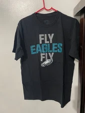 NFL Pro Line Fanatics Fly Eagles Fly Men's Black T-Shirt Size Medium