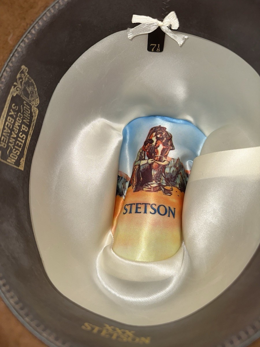 VTG 70s John B. Stetson 3X Beaver Cowboy Brown Western Hat | eBay