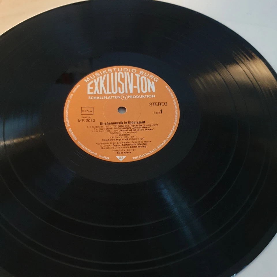 Kirchenmusik in Eiderstedt- Ernst Erich Stender u. Günter Beutling - vinyl lp - Bild 2 von 4