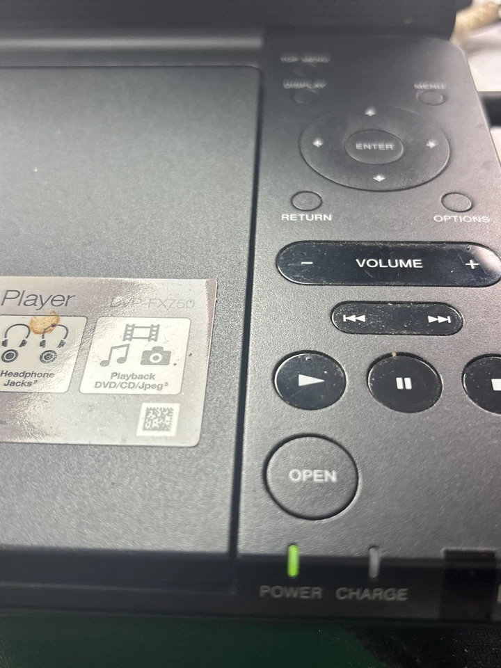 Does Not Play- Turns On & Charges Sony DVP-FX750 7” Portable DVD/CD Player - Image 3 of 4