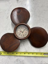 Ship’s Propeller  Clock Nautical Vintage BEACHCOMBER