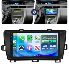4+64G Android 15 For Toyota Prius 2010-2015 Car Carplay Stereo Radio GPS Navi FM