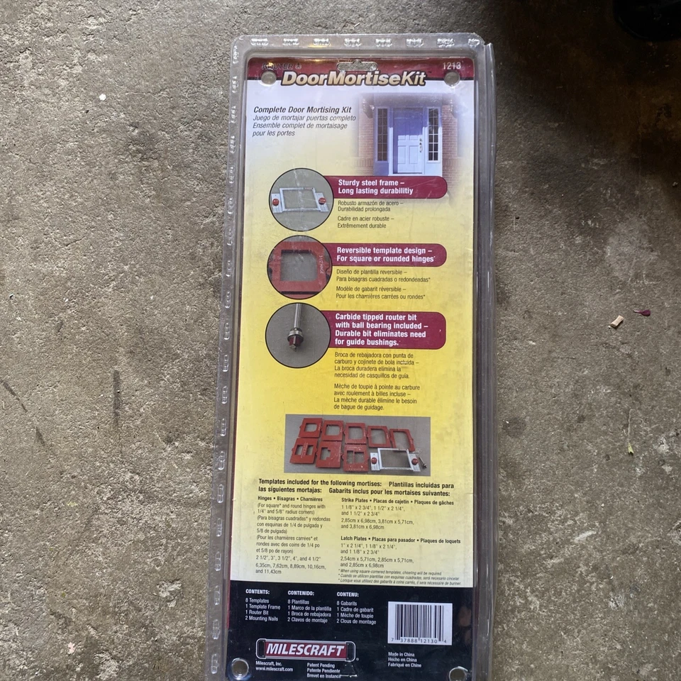 Milescraft 1220 Door Mortise Kit+ New Sealed - Image 2 of 2