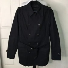NWOT Massimo Dutti Mens Trech Coat Pea Coat S...