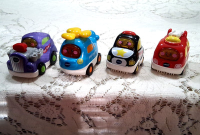 4 VTech Go Go Smart Wheels Light Sound Vehicles Car Emergency Vehicles & Hot Rod