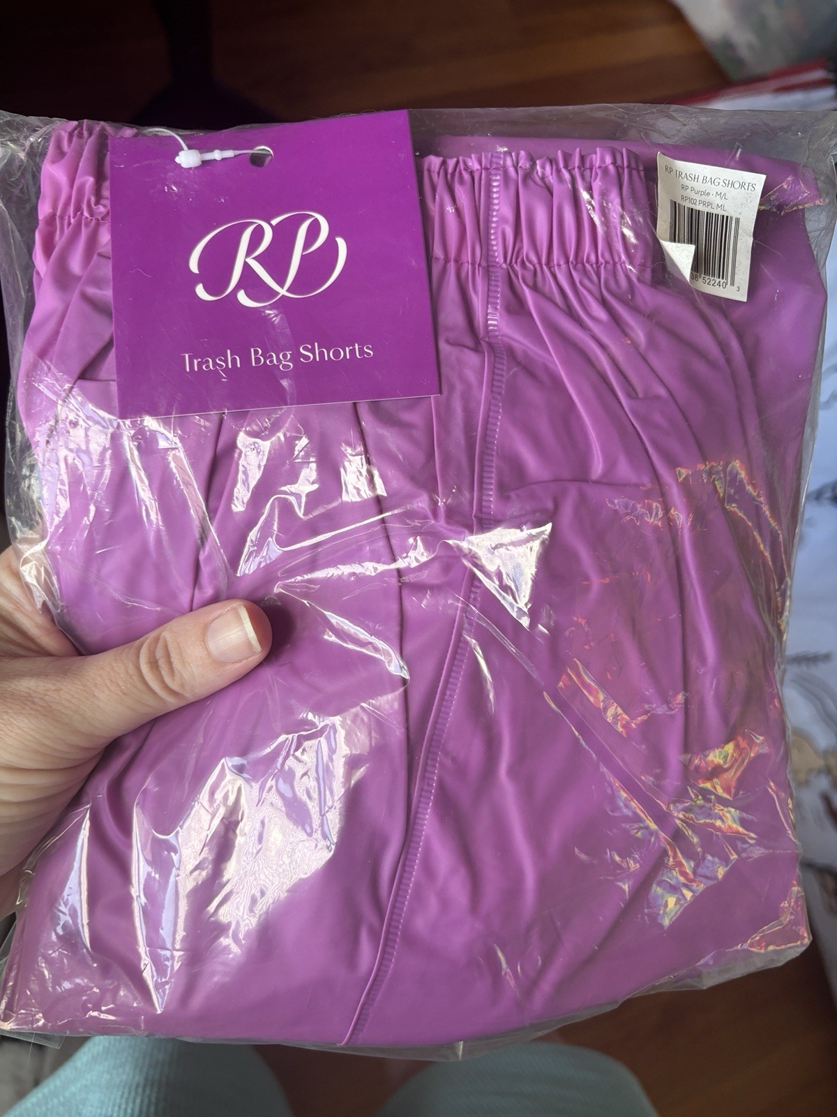 Russian Pointe Trash Bag Warm Up Pants Purple Size Medium/Large New With Tags