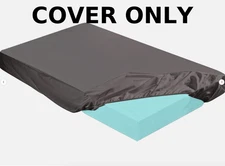 Dark Gray Queen 2-3 Inch Mattress Topper Cover  80 X 60 Cover Memory Foam