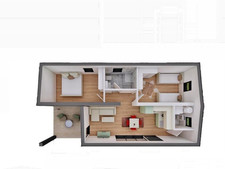 69qm Bungalow Tiny House  Modul Haus Mini Haus  Fertighaus Haus  Mobilheim Chalet