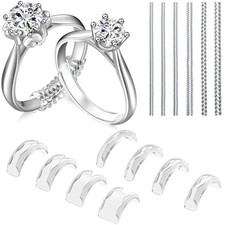Ring Sizers for Loose Rings, 14 Pack Invisible Ring Size Adjuster Silicone, R...