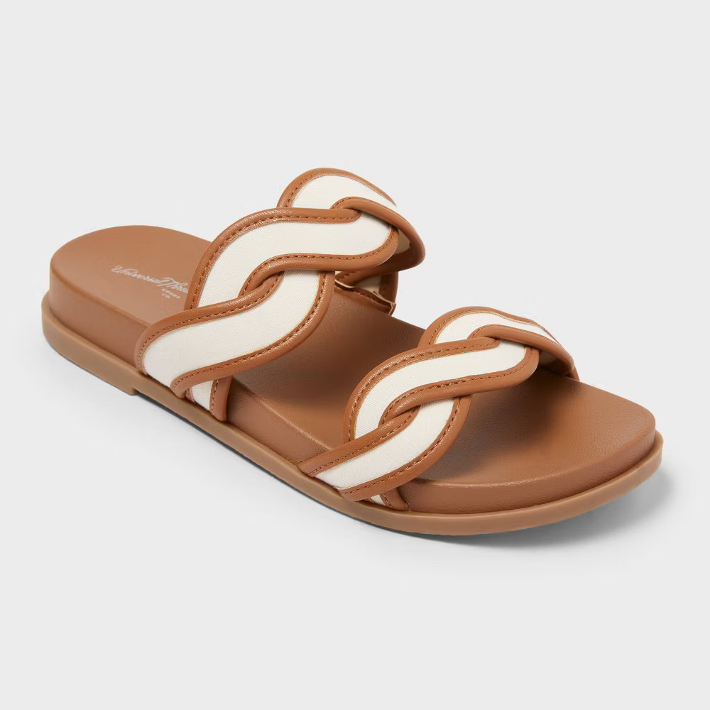 Womens Eloise Sandals with Memory Foam Insole - Universal Thread Cognac 95 3090₽
