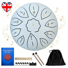 Rain Drum for Outside Garden, Steel Tongue Drum Rain Chime Inches 11 Note Drum