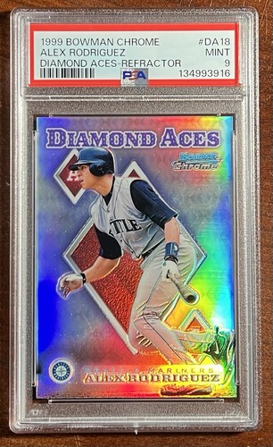 Alex Rodriguez #DA18 1999 Bowman Chrome Diamond Aces card