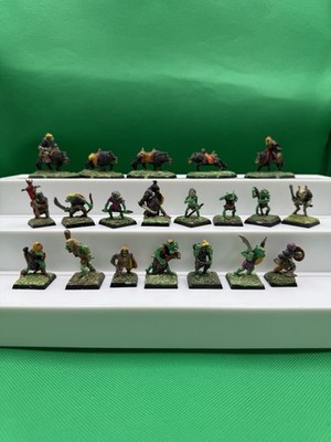 Vintage Citadel Night Goblins & Wolf Riders 28mm Painted Metal Gaming Miniatures Lot