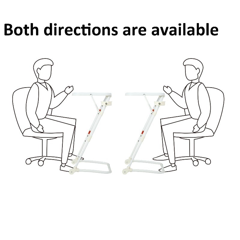 Mainstays Adjustable Folding TV Tray with Cup Holder,20.87"W x 14.76"D x 27.76"H