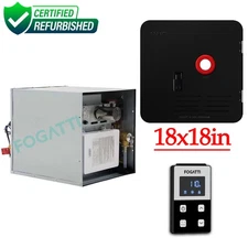 FOGATTI RV Tankless Water Heater InstaShower 9 with 18 x 18 in White Door - USED