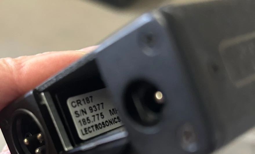 ^^ LECTROSONICS INC LECTRO CR187 WIRELESS MICROPHONE RECEIVER (SMJ76) - Image 4 of 4