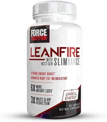 Force Factor Leanfire Next-Gen Slimvance Thermogenic Fat Burner Pack of 2