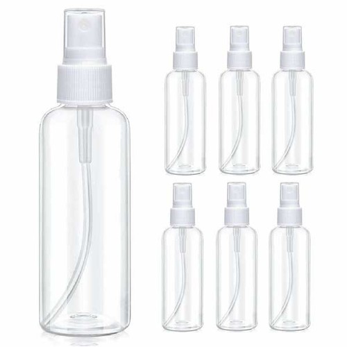 2-8Pack Clear 1oz Spray Bottle Plastic Transparent Fine Mist Empty Atomizer - Picture 6 of 8