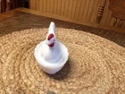 Vintage Westmoreland 3.5” Milk Glass Hen On Nest