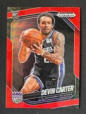 Devin Carter 2024-25 Panini Prizm Black Red Wave Prizm RC #144