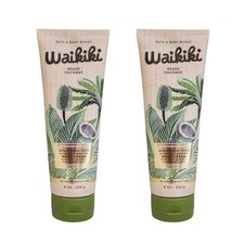 2 NEW Bath  Body Works Waikiki Beach Coconut Ultimate Hydration Body Cream 8 oz