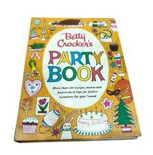 Betty Crocker's Party Book 1st Edition 3rd Print Spiral Bound 500 Recipes 1960