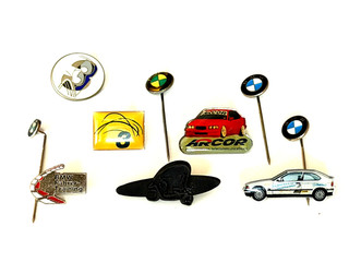 Pins Bundle 10 Old Different BMW Pins / Needles from Collection