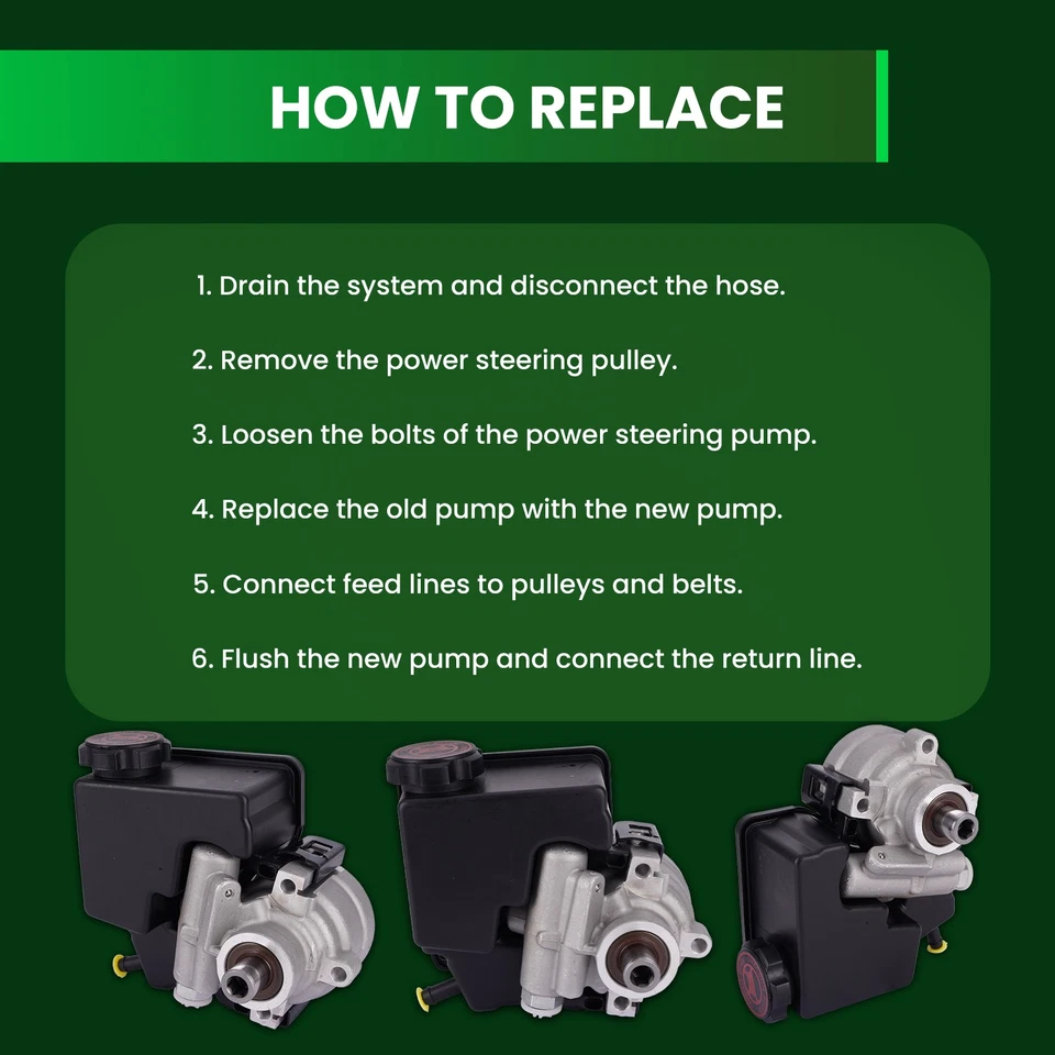 Bomba de dirección asistida apta para Buick Regal Chevrolet Impala Pontiac Grand Prix 3,8 L Foto 4 de 4