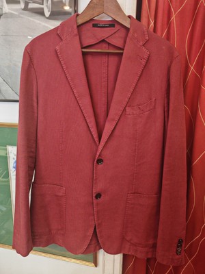 TAGLIATORE 700  Men's Blazer Jacket Linen & Cotton Size EU52 ( L ) Made in Italy