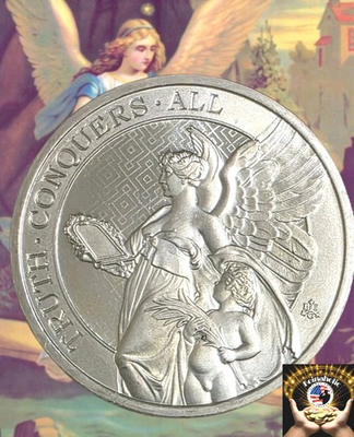 #ad 2022 St. Helena Queens Virtues Truth Conquers All 1 Oz Silver .999 Queen Elizab $99.00