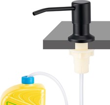 Soap Dispenser for Kitchen Sink, Built in Sink Matte Black