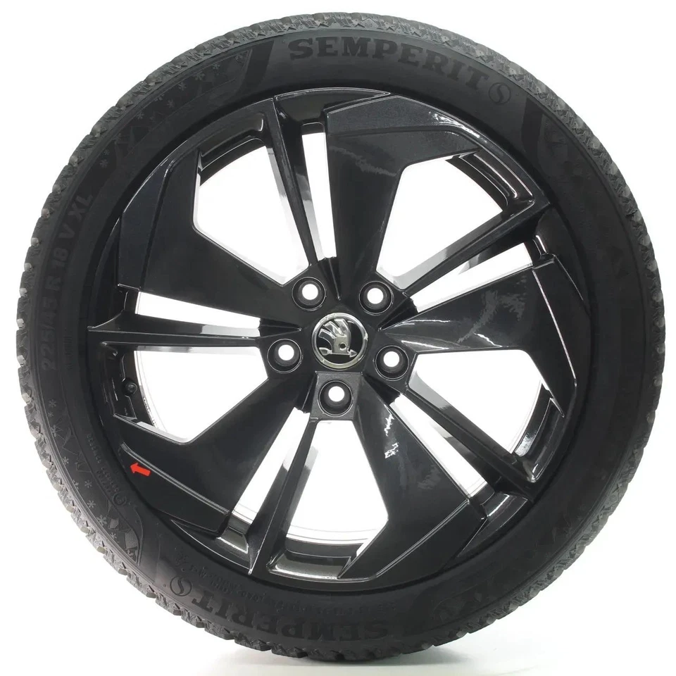 Skoda Octavia IV NX Winterräder Comet Semperit 225/45R18 95V DOT24 5E3601025N - Bild 2 von 4