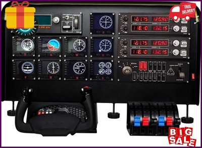 Complete Flight Simulator Cockpit - Compatible with Logitech Saitek Honeycomb