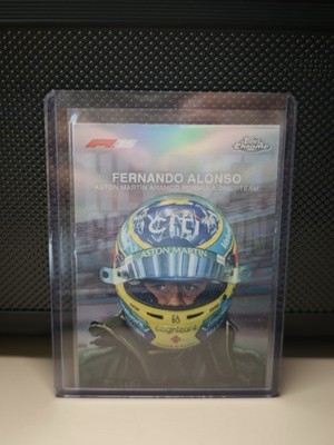 Topps 2025 Chrome F1 Helmet Collection Fernando Alonso Aston Martin HC-6 Insert