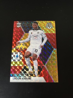 2020-21 Panini Mosaic Lucien Agoume Spezia Sevilla Red Gold 76/88 RC