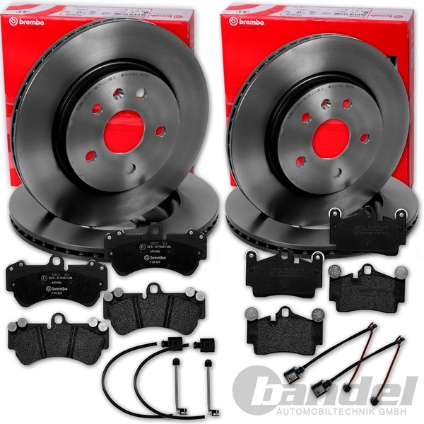 Brembo Bremsscheiben + BelÄGe Vorne + Hinten FüR VW Touareg 7L Bj. 2002 - 2010-image