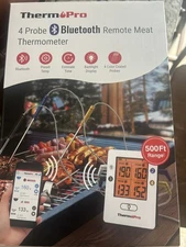 Therm Pro 4 Probes Bluetooth Remote Meat Thermometer (TP-25) - New Open Box