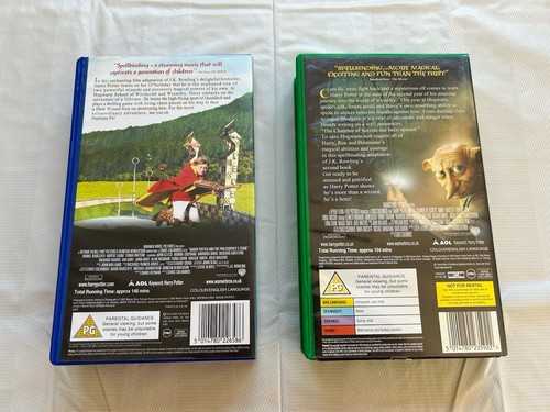 Harry Potter Chamber of Secrets and the Philosophers Stone Vhs Tapes - Picture 3 of 3