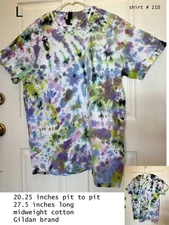 Ice Tie Dye Shirt Adult Unisex Cotton Psychedelic Tee Aurora Upcycle