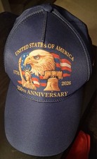 America 250th Anniversary Baseball Cap 1776  2026 USA Patriotic Hat Adjustable