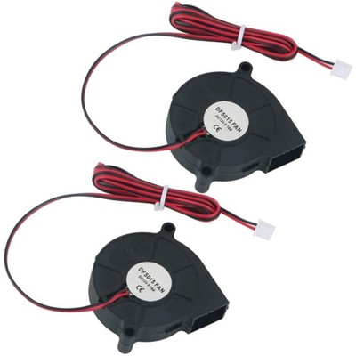 Kühlerlüfter 12V, Brushless, 50x50x15mm, 2 Stück, 35dB, 6500 RPM, Lüfter