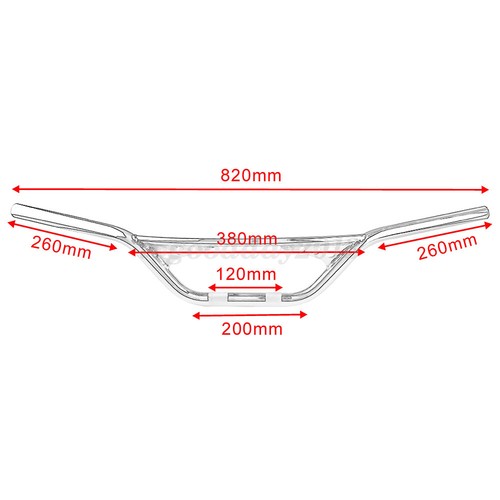 UK 1" 25mm Chrome Drag Handlebar For Harley Davidson Sportster XL883 XL1200 Dyna - Picture 3 of 6