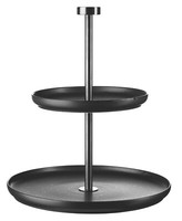 Asa Selection Coppa Kuro Etagere Kuchenplatte ServierstäNder Porzellan Schwarz