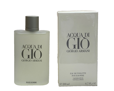 Giorgio Armani Acqua Di Gio 6.7 oz/200 ml Men's EDT Spray BRAND NEW SEALED  | eBay