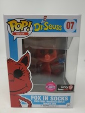 Funko POP! Books Dr. Seuss Fox In Socks #07 FLOCKED GameStop Exclusive  Vaulted