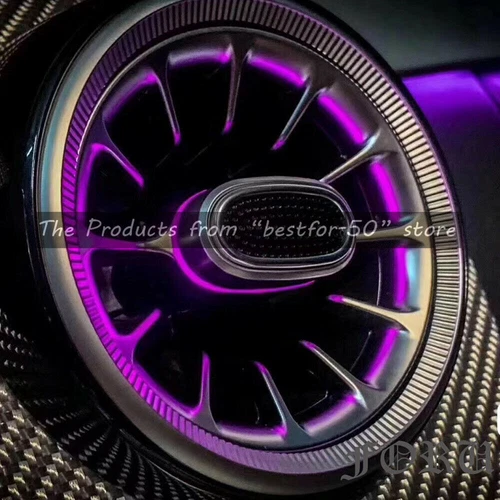 For W205 Mercedes-Benz C Class COUPE 64 Color Ambient Light AC Vent C43 C63 S - Picture 7 of 12