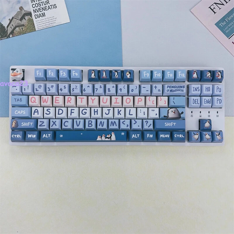 The Penguins of Madagascar Theme Keycap PBT CHERRY Height For MX Switch keyboard - Image 2 of 4