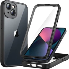 JETech Case for iPhone 13 6.1-Inch with Built-in Tempered Glass Screen Protector